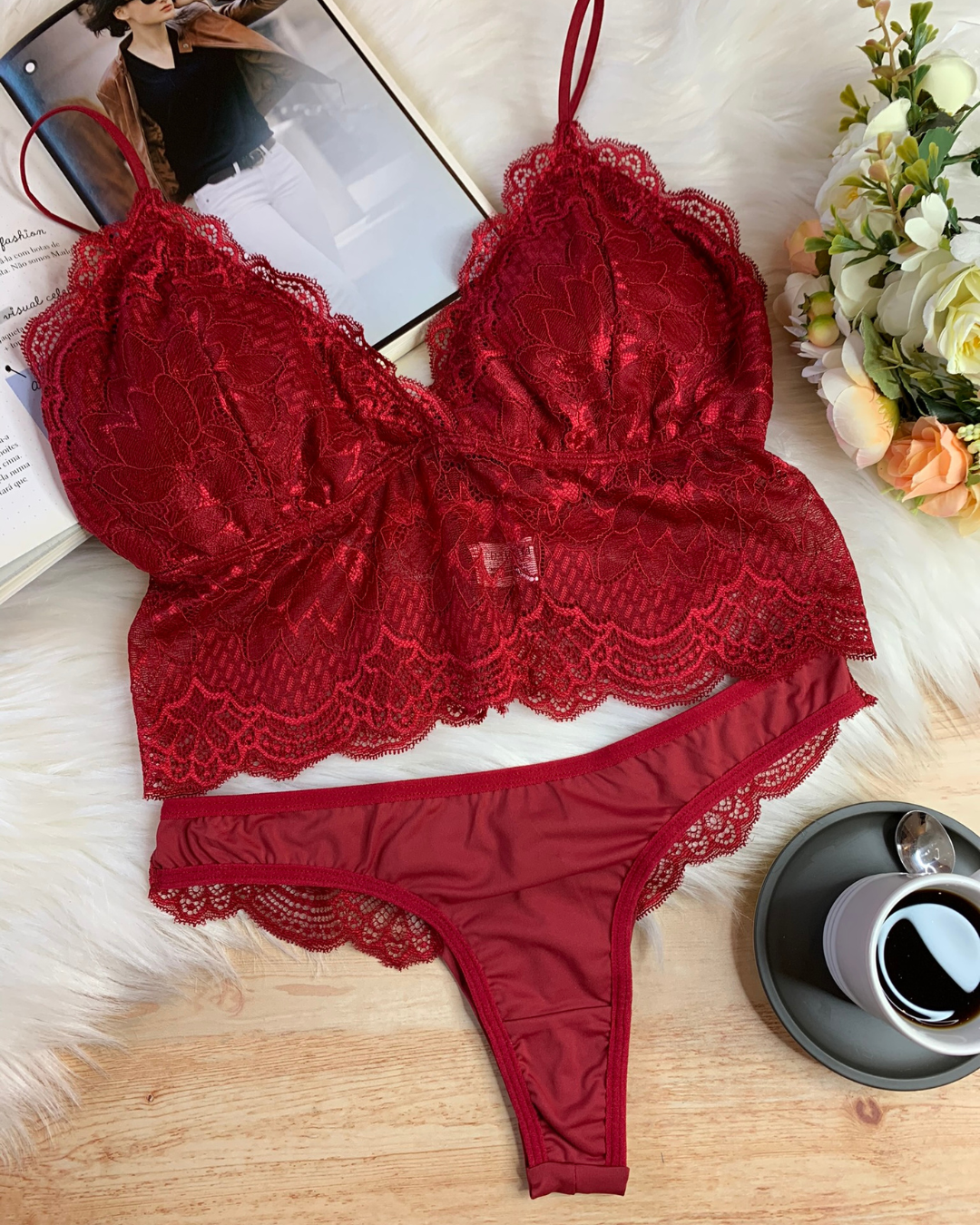 Conjunto Aline Rojo